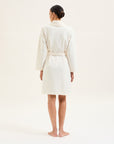 Ninon Long Robe in Craie