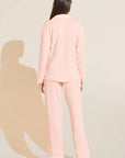 Gisele Long PJ Set in Petal Pink/Ivory