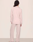 Gisele Long PJ Set in Velvet Pink/Ivory