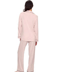 Gisele Long PJ Set in Velvet Pink/Ivory