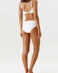 Bel Air Bikini  in Ivory Ribbed