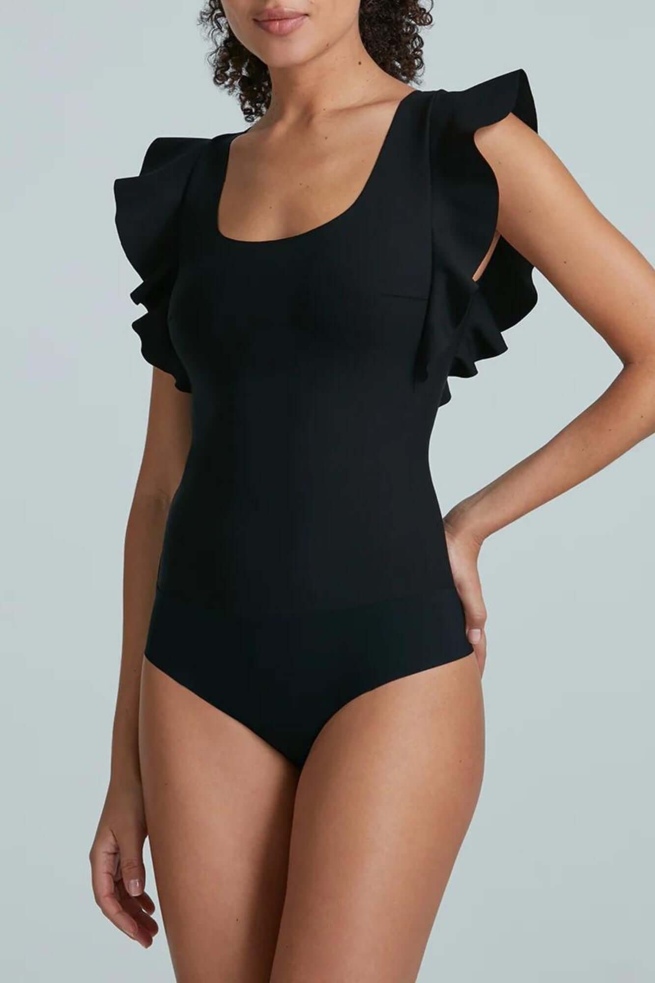 Ulla Meghan Shapewear Bodysuit (Black + Bisque) – LES SAISONS