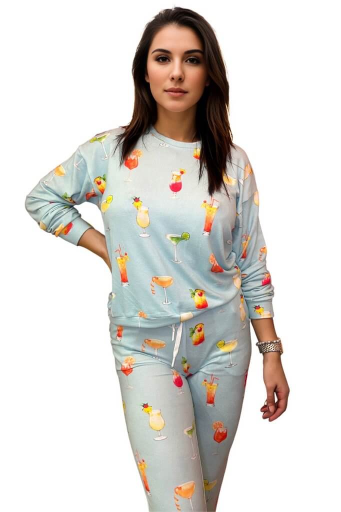 Let's Sip On It Long Pajama Set