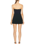 Sans Faff Lauren Mini Button Dress in Black