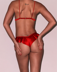 Luxe Triangle Bra in Rouge