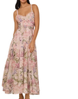 Iraso Long Dress in Pink Botanic