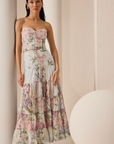 Long Dress Danny in Blue Botanic