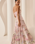 Long Dress Danny in Pink Botanic