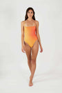 Straight Neck One-Piece in Naranja