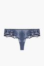 Intrigue Tanga Thong in Cinder Blue