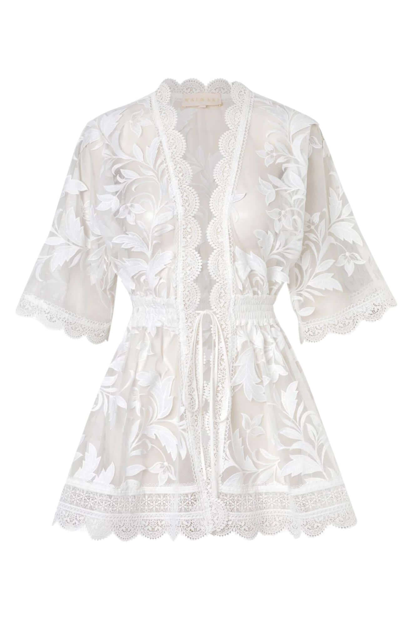 Vittoria Tulle Kimono in White