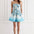 Aqua Blu Dauphine print swatch