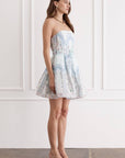 Aqua Blu Indie Mini Dress in Triomphe