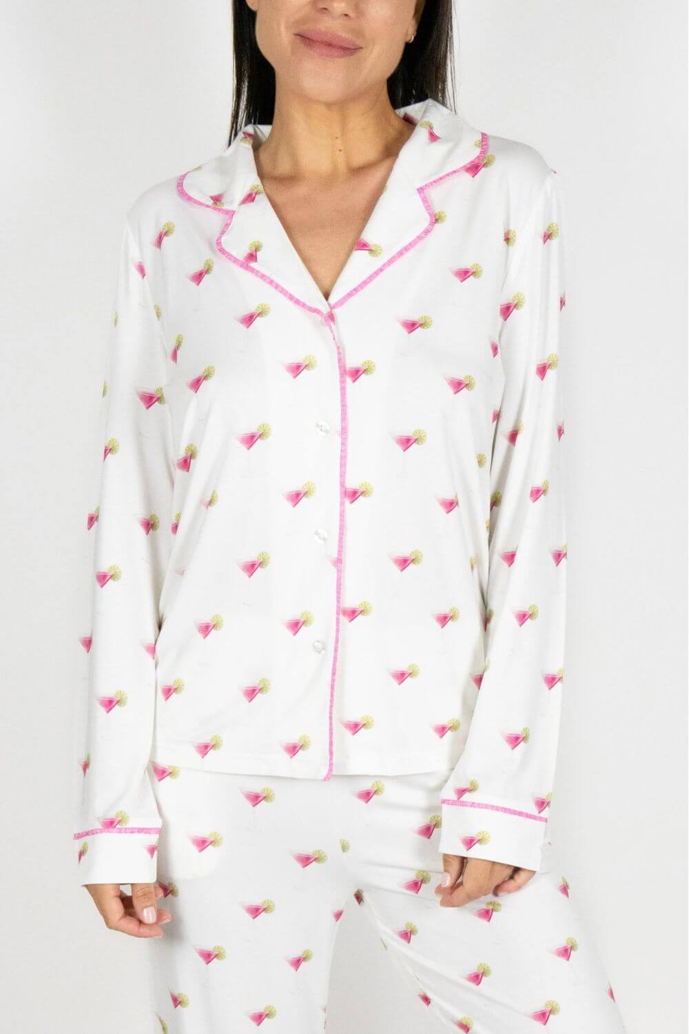 Aspen Dream Cosmo Printed Long PJ Set