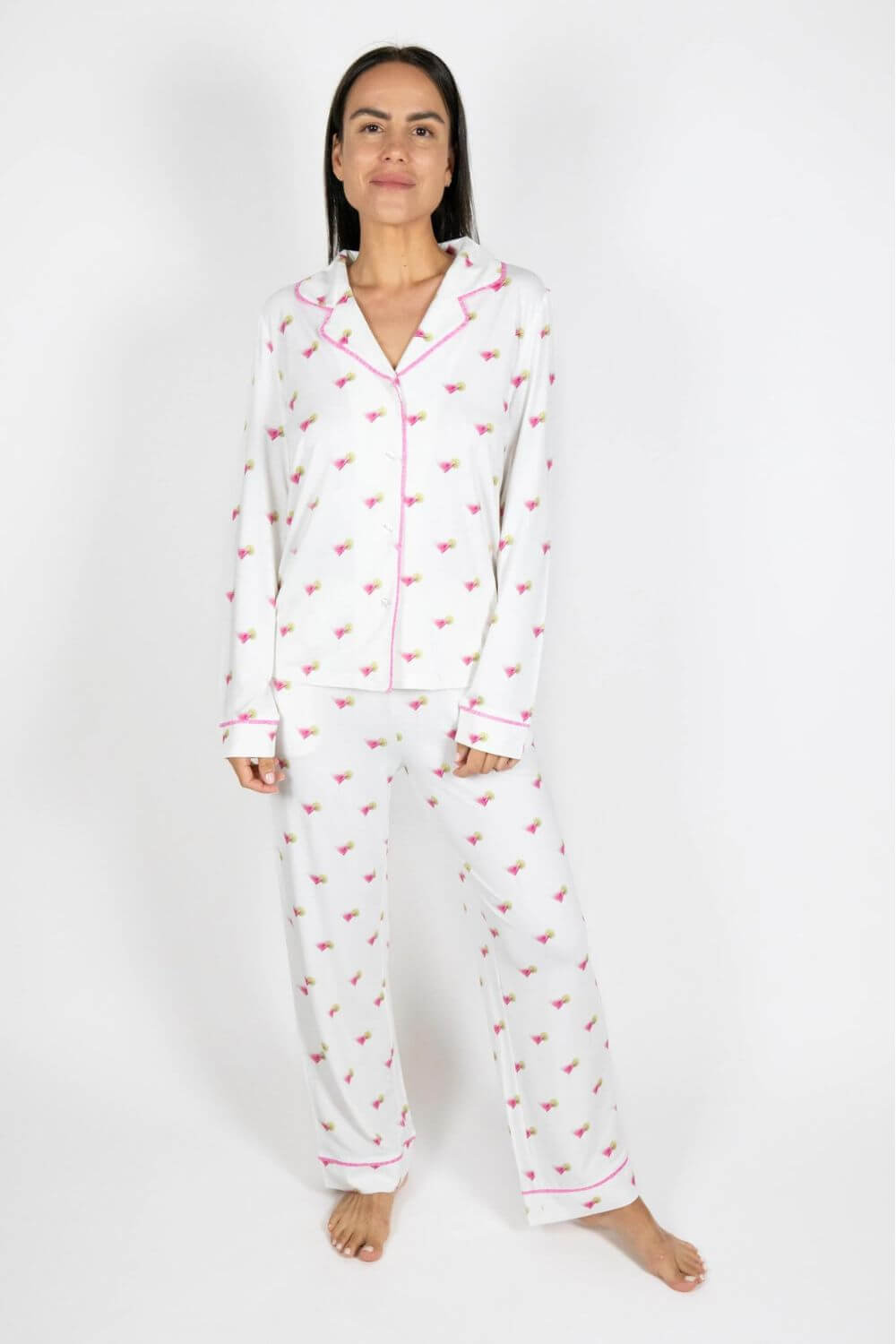 Aspen Dream Cosmo Printed Long PJ Set