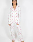 Aspen Dream Cosmo Printed Long PJ Set