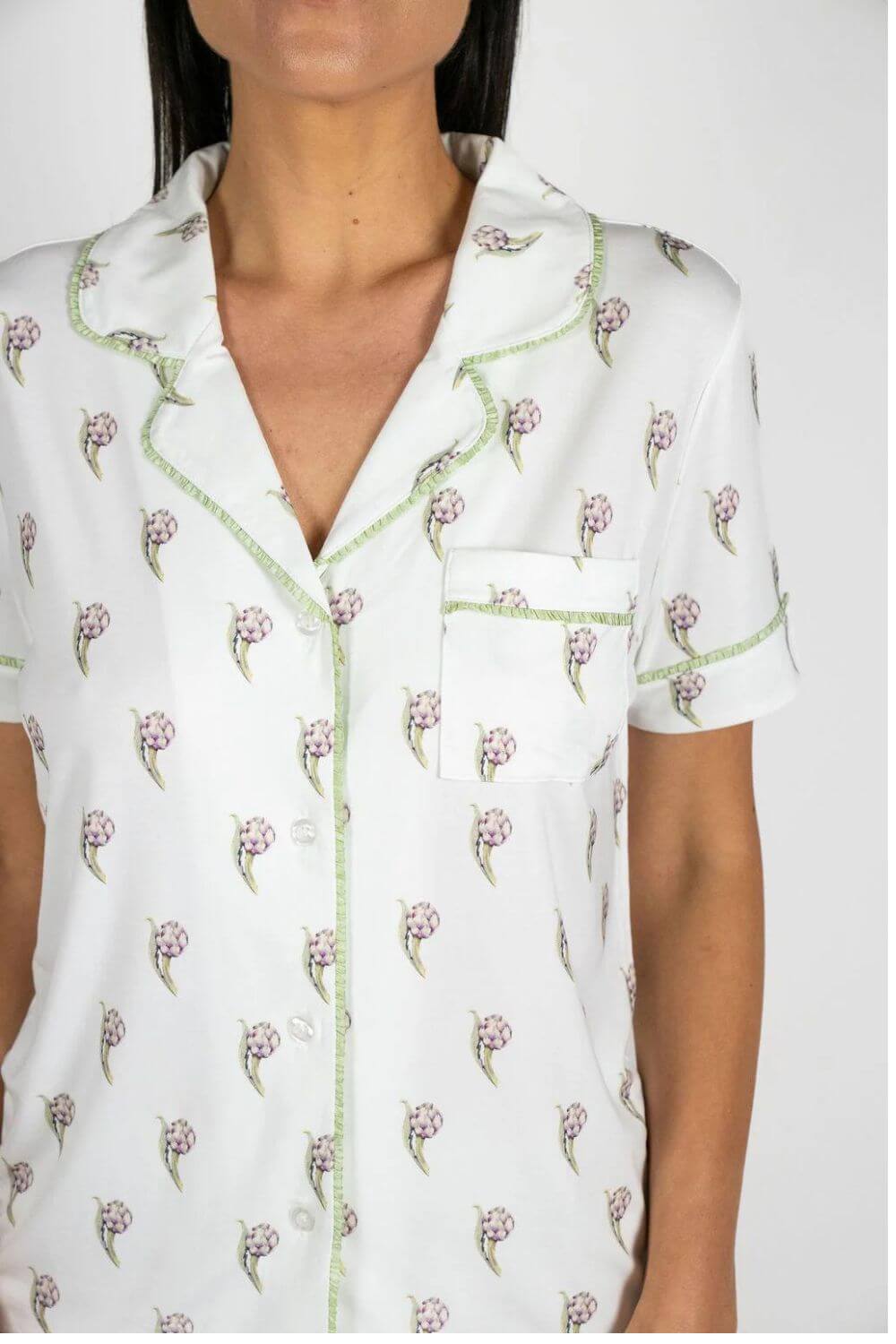 Aspen Dream Jolene Pineapple Print Short PJ Set