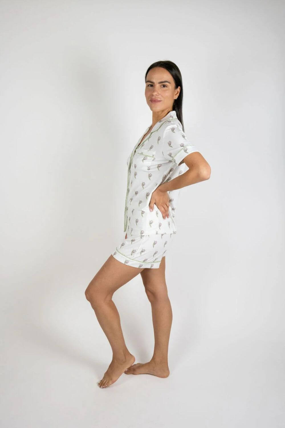 Aspen Dream Jolene Pineapple Print Short PJ Set