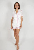 Aspen Dream Jolene Short PJ Set in Rose Bubbles