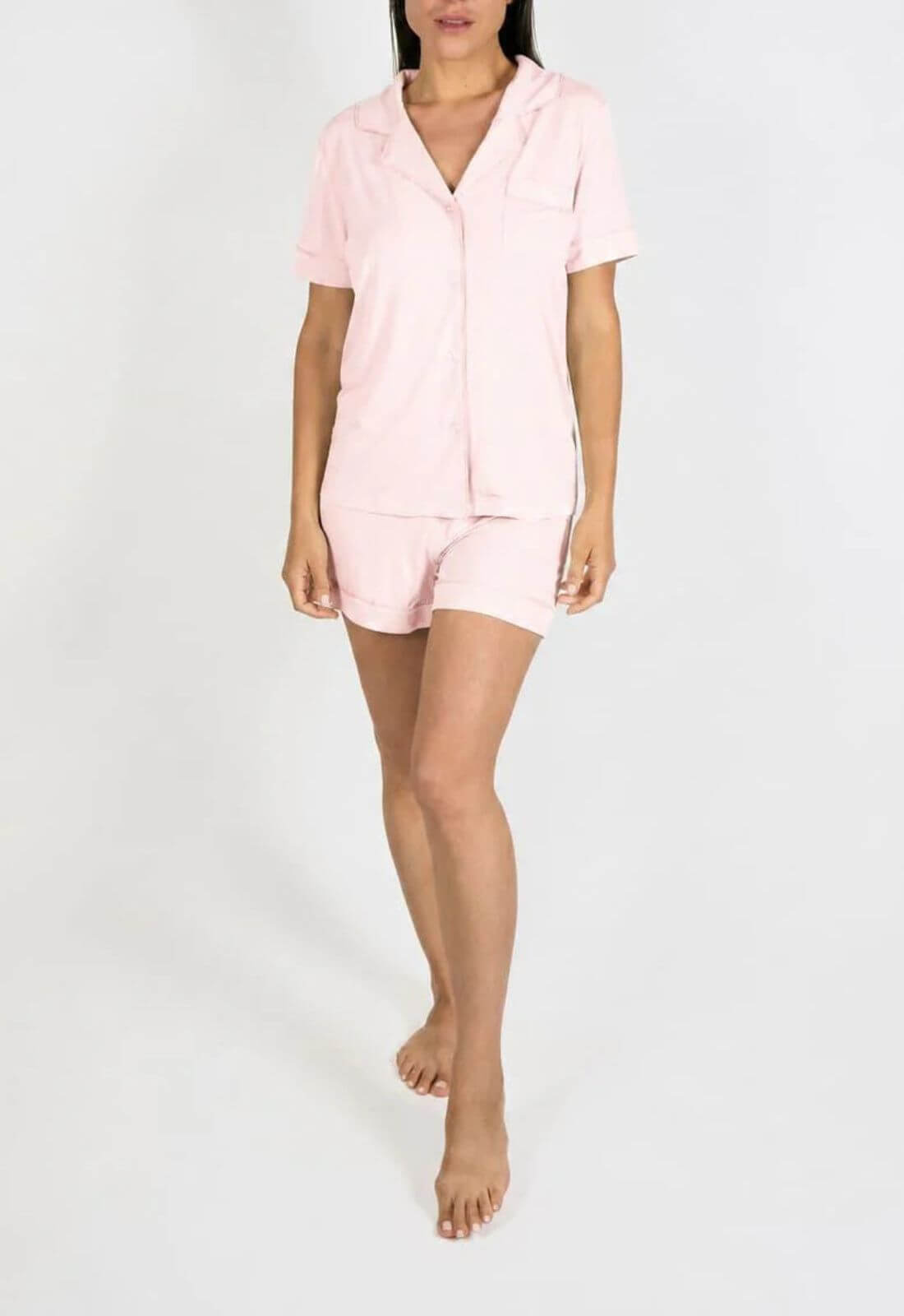 Aspen Dream Jolene Short PJ Set in Tickled Pink