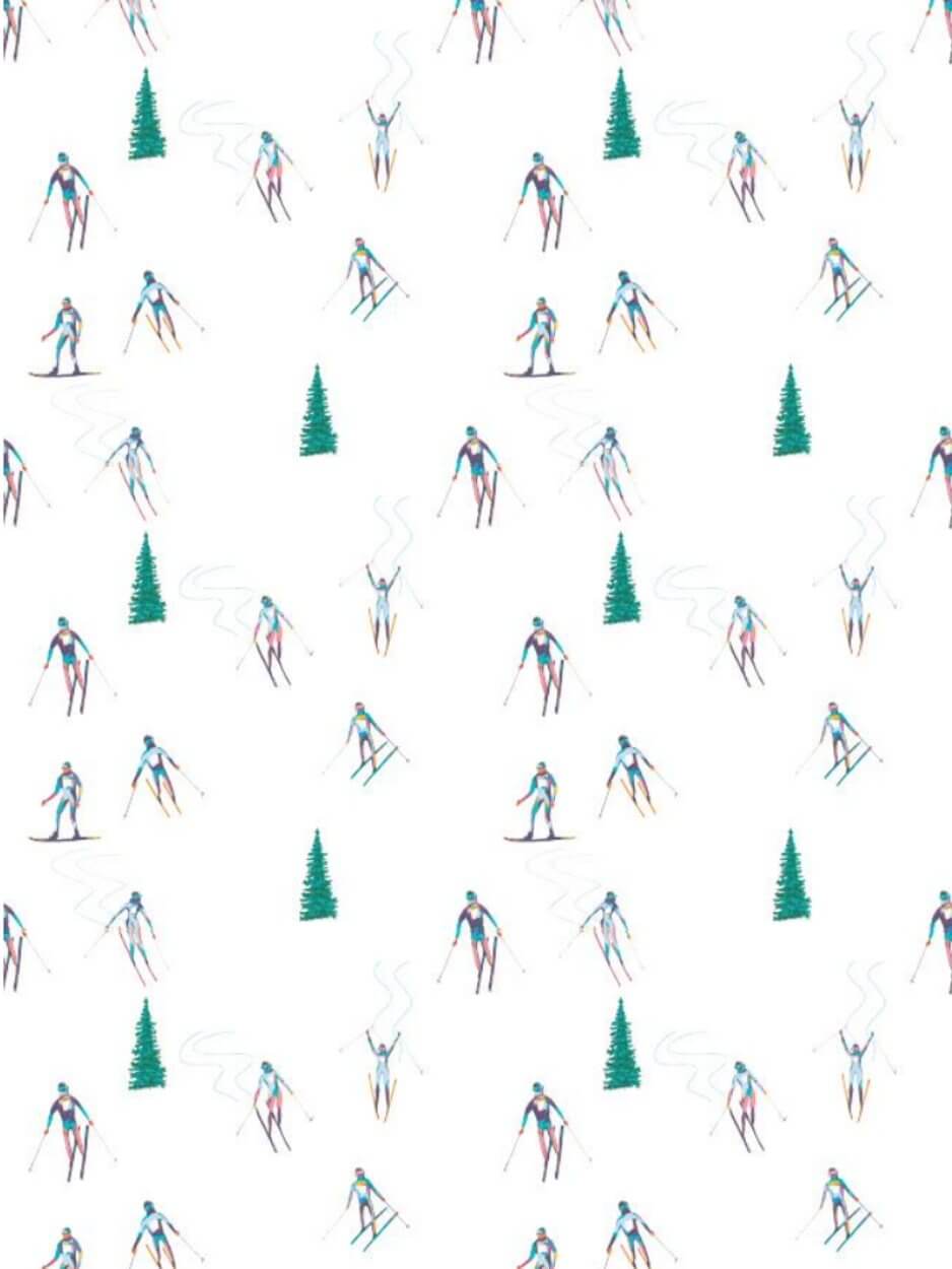 Aspen Dream Jolene Skiers Long Pj Set