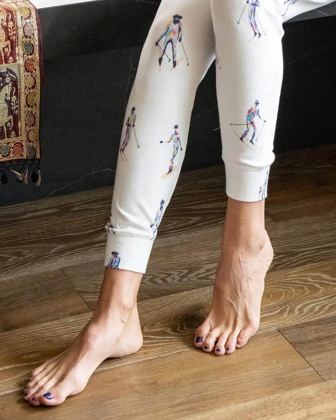 Aspen Dream Stylish Skiers Long Pj Set