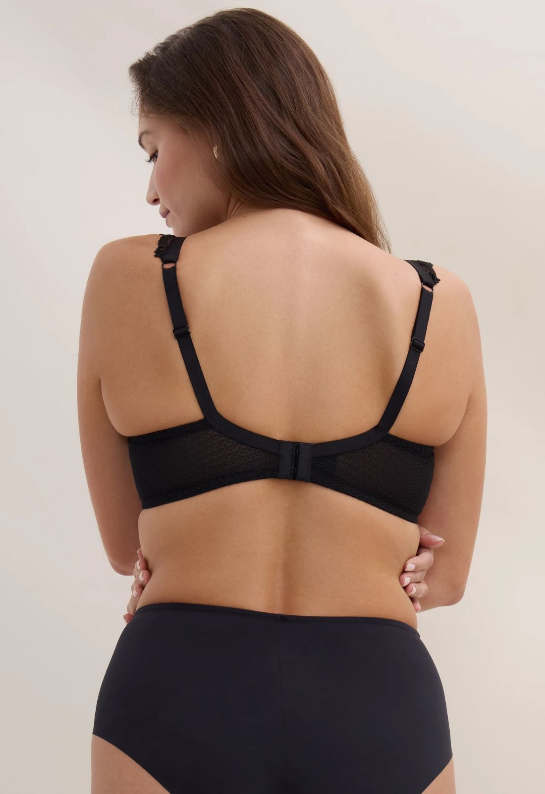 Aubade Hidden Treasure Underwired Half Cup Bra in Black