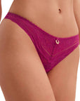 Ivresse Baroque Thong in Pink Muse