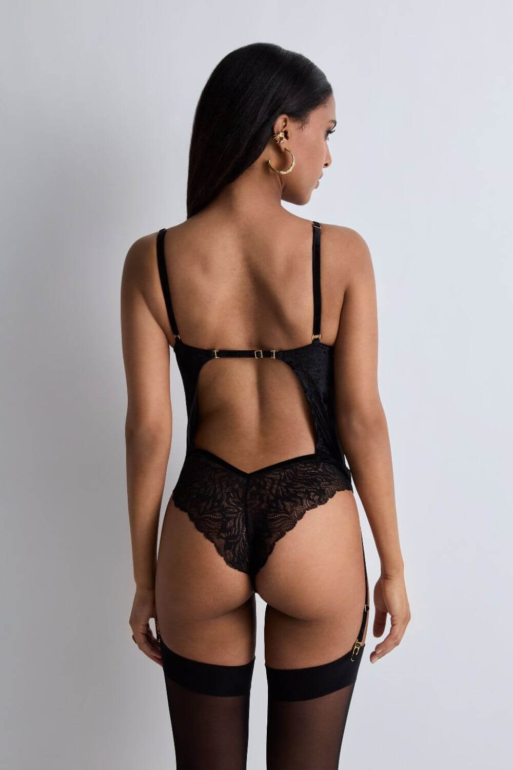 Aubade The Night Before Bodysuit in Black