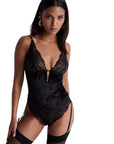 Aubade The Night Before Bodysuit in Black