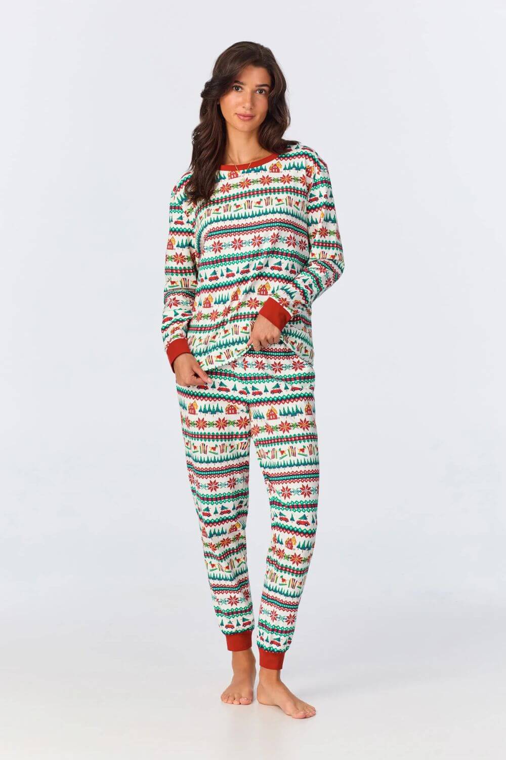 Bedhead Festive Fairisle Long Sleeve Jogger Set