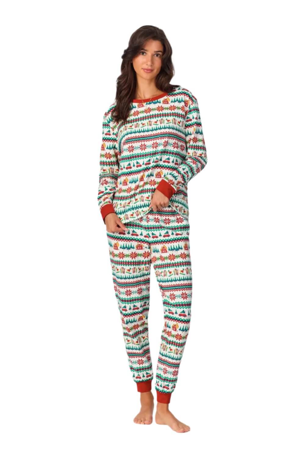 Bedhead Festive Fairisle Long Sleeve Jogger Set