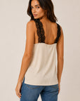 Cami NYC Lauren Camisole in Oat back view