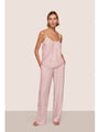 Gisele Printed Cami and Pant Set in Duo Stripe Red/Ivory