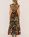 Camilla Leotigra Cap Sleeve Twist Front Dress angled view