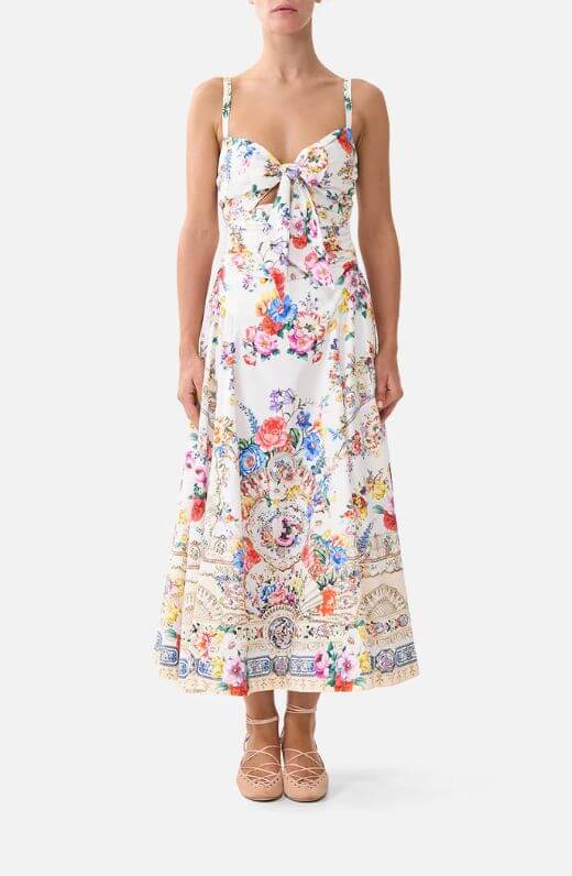 Camilla Ballerina Midi Dress in I Left My Heart in Grenada