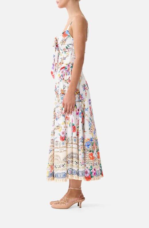 Camilla Ballerina Midi Dress in I Left My Heart in Grenada