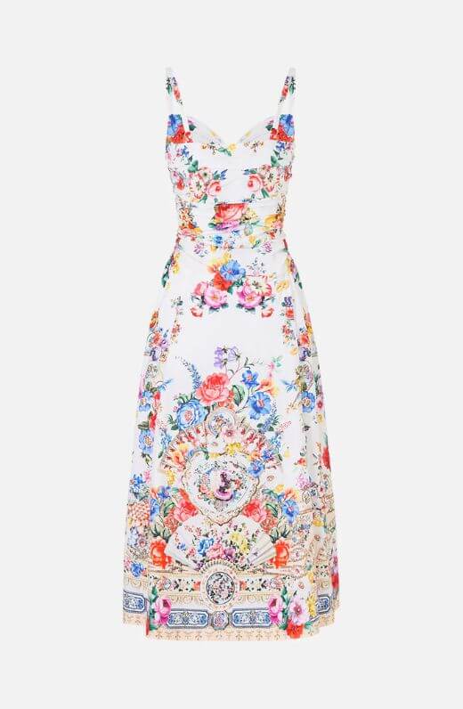 Camilla Ballerina Midi Dress in I Left My Heart in Grenada
