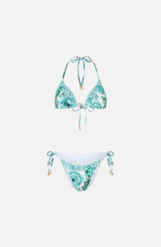Camilla Cheeky Slide Tri Bikini Set in Balearic Bebe