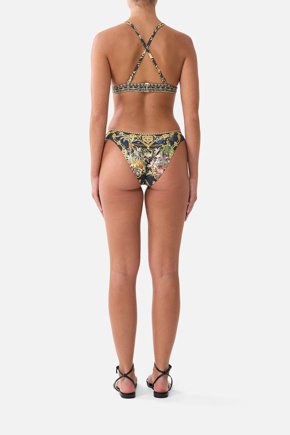 Camilla High Tri Bikini in Palace Zoology back view