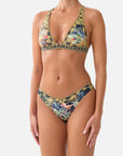 Camilla High Tri Bikini in Palace Zoology detail view