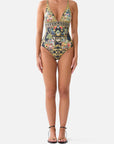 Camilla High Tri One-Piece Swimsuit in Palace Zoology