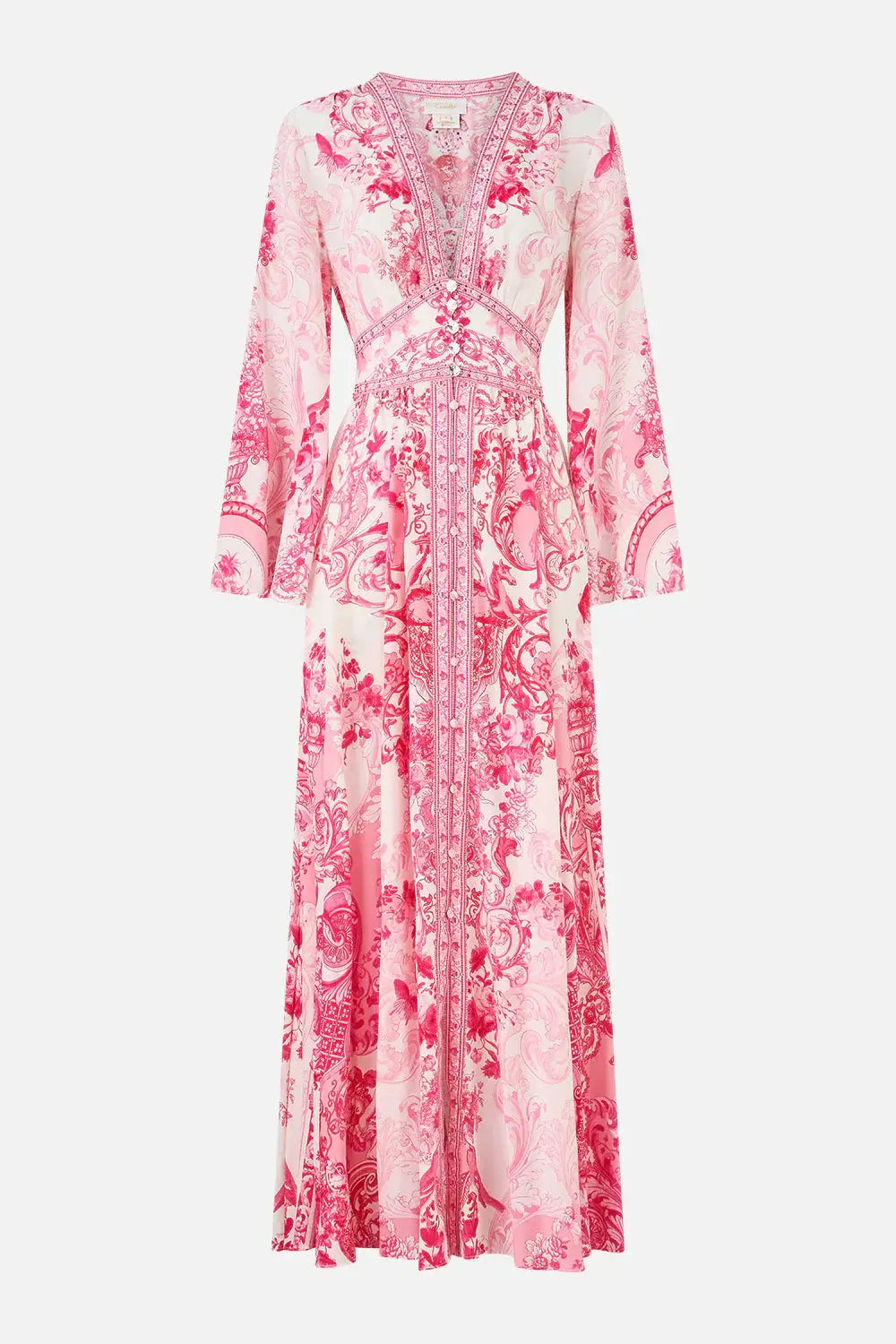 Camilla Kimono Sleeve Dress in Livin La Vida Rosa