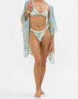 Camilla Knot Tri Bikini Set in Just Coasting