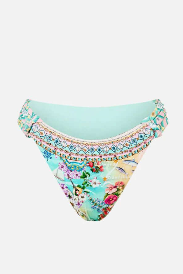 Camilla Knot Tri Bikini Set in Just Coasting