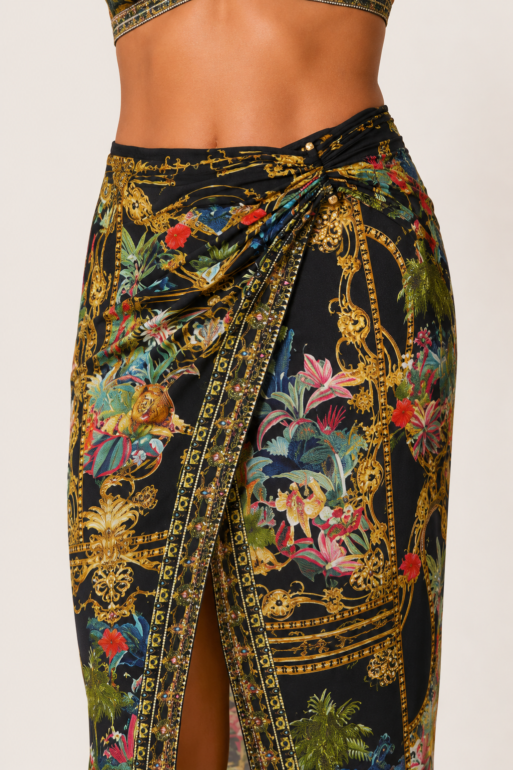 Camilla Long Sarong in Palace Zoology detail view