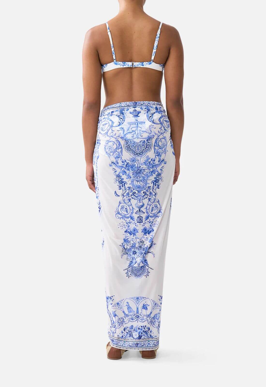 Camilla Multi Wear Long Sarong in Ceramic Panoramic