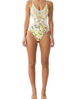 Camilla Scoop Neck One-Piece in The Call of Catalonia