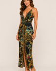 Camilla Strappy Dress with Twist Front in Palace Zoology angle view