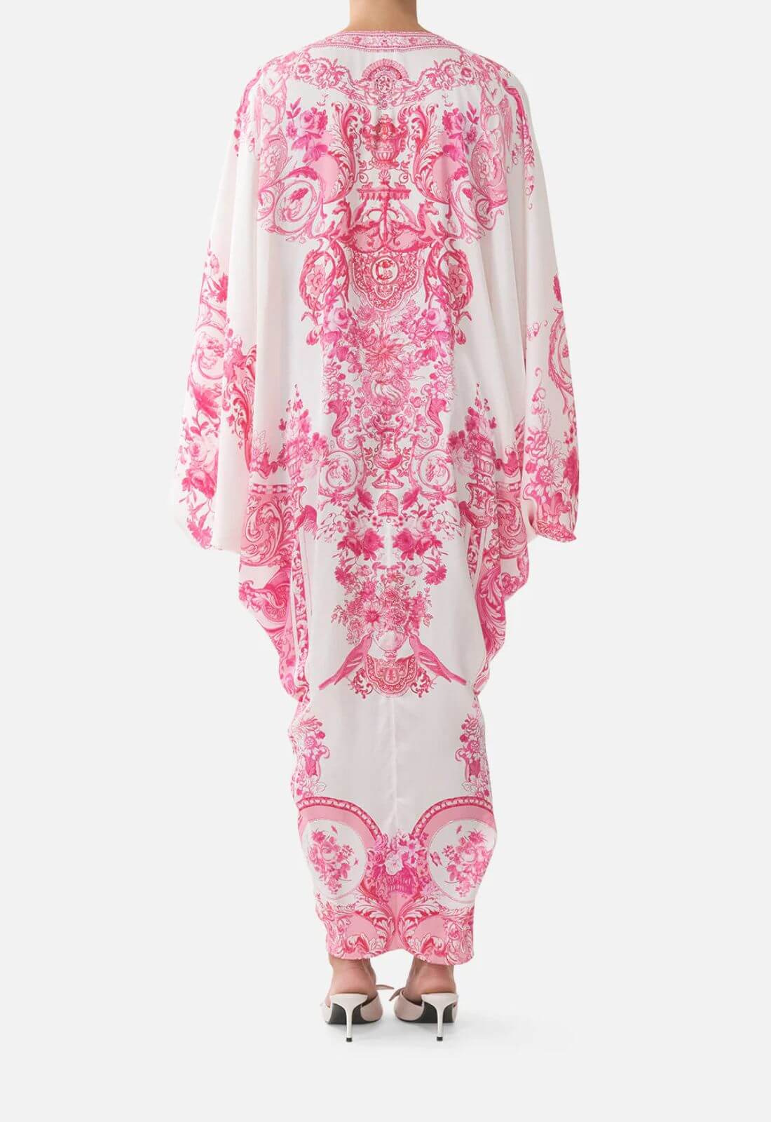Camilla T Shape Long Kaftan in Livin La Vida Rosa